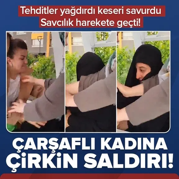 Ankara’da çirkin saldırı! Çarşaflı kadının başını açmaya çalıştı tehditler savurdu |  Savcılık harekete geçti