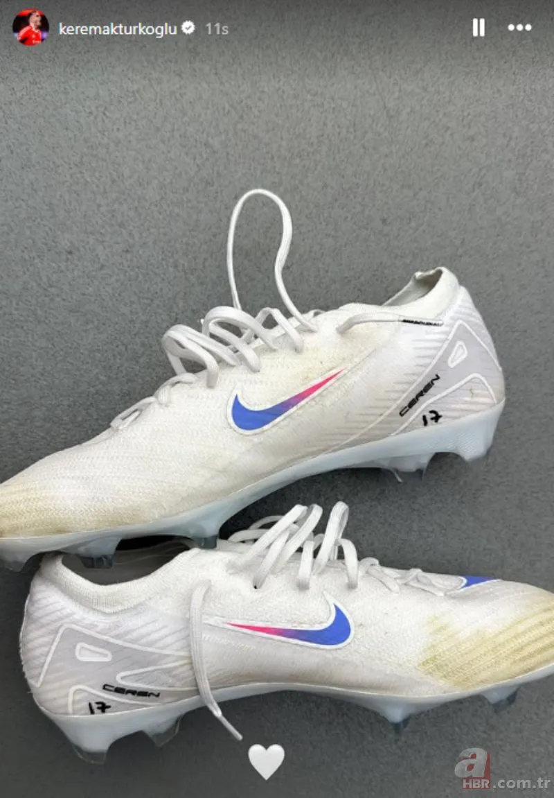 Mili futbolcu imzayı attı: Kerem Aktürkoğlu ile Ceren Azak'ın düğününden ilk kare 3