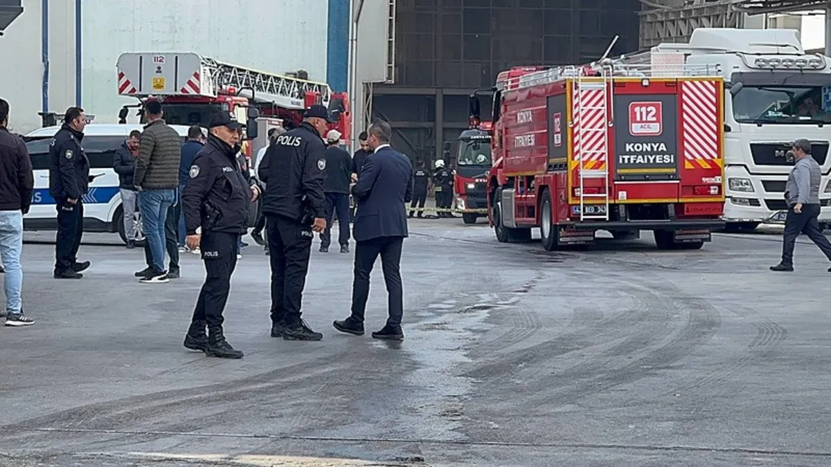 Konya'da un fabrikasındaki patlamada bir kişi yaralandı!