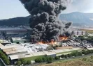 Manisa’daki fabrikada büyük yangın
