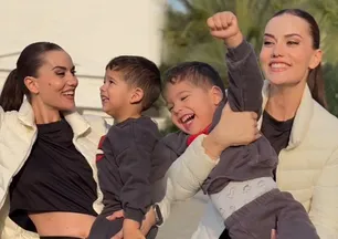 Fahriye Evcen oğlu Kerem'i paylaştı! Eşi Burak Özçivit yorumsuz bırakmadı