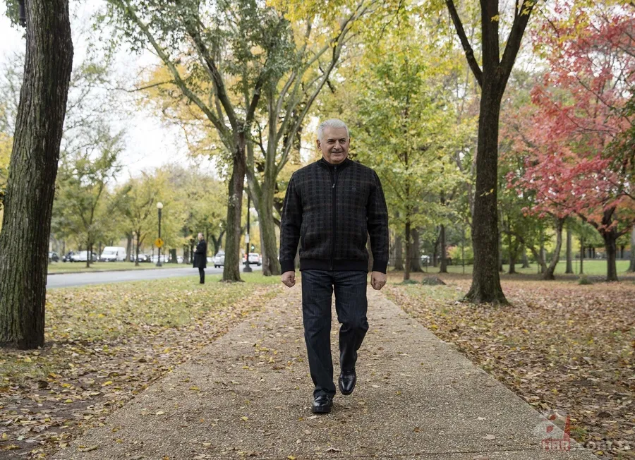 Başbakan Yıldırım, Amerika'da sabah yürüyüşüne çıktı 12