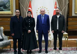 Külliye'de anlamlı buluşma: Başkan Erdoğan İsrail'in katlettiği Hind Receb'in ailesi ile görüştü
