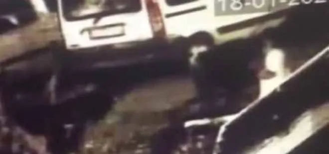 İstanbul’da kardan adam hırsızlığı kameraya yansıdı