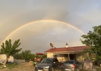 Sağanak sonrası mest eden manzara! İki ilimizden kartpostallık görüntüler