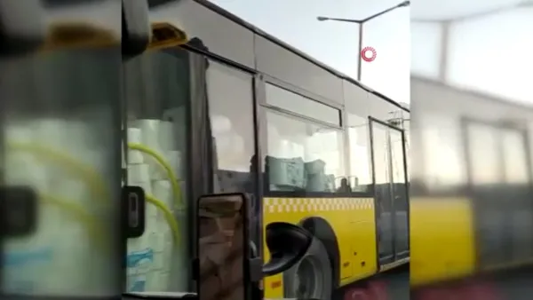 İstanbul’da İETT otobüsüyle kağıt havlu sevkiyatı! Görenler şaşkına döndü: Nereye götürülüyor?