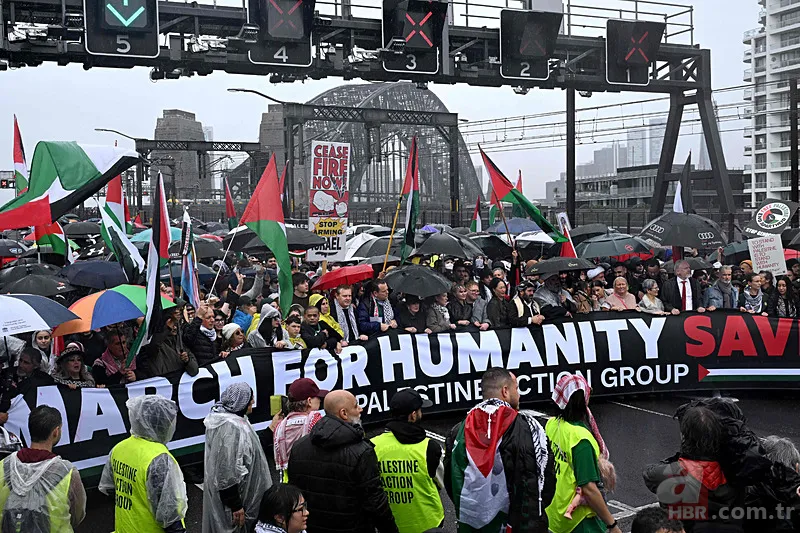 Sydney’de 90 bin kişi İsrail’in Gazze’ye saldırılarını protesto etti: “Soykırım durmalı” 12