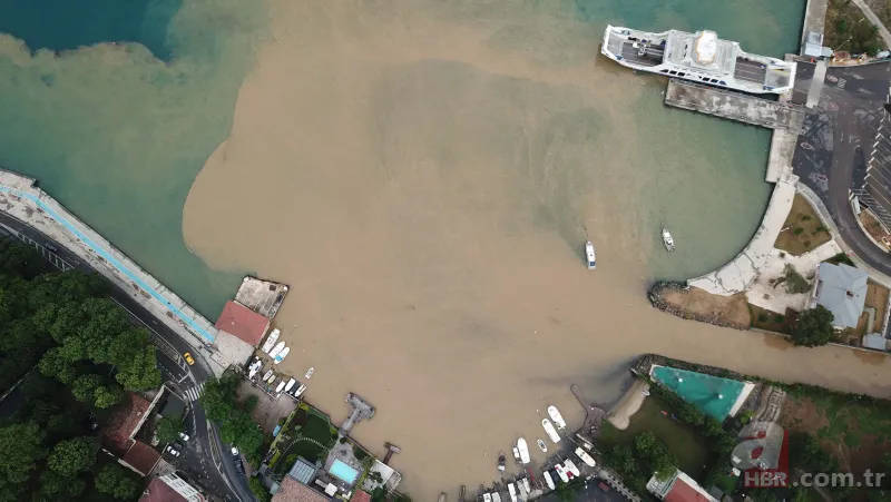 İstanbul Boğazı'na çamurlu su aktı! Havadan böyle görüntülendi 7