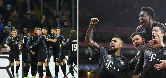 UEFA Şampiyonlar Ligi: Bayern Münih ve Real Madrid çeyrek finale yükseldi