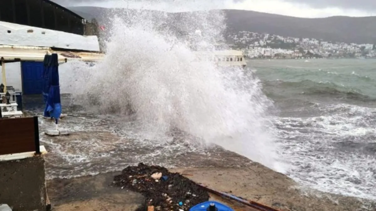 Meteoroloji uyardı! Bodrum-Kaş arasında fırtınaya dikkat
