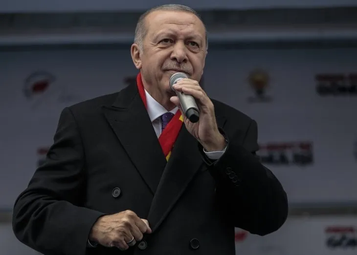 Başkan Erdoğan'ın Malatya mitinginden dikkat çeken kare