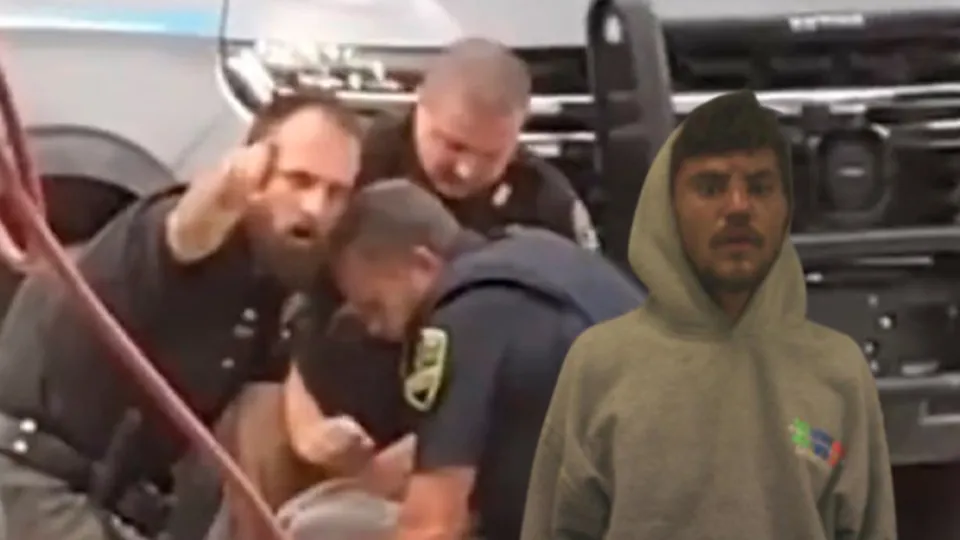 ABD'de polislerin caniliği bitmiyor! Zanlının kafasını beton zemine vurup yumrukladıkları anlar kamerada