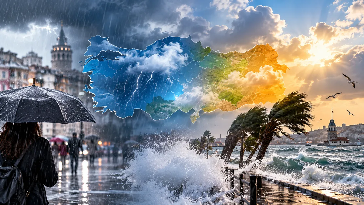 Meteorolojiden 18 il için sarı ve turuncu kod uyarısı! Rüzgar 100 kilometre hızla esecek