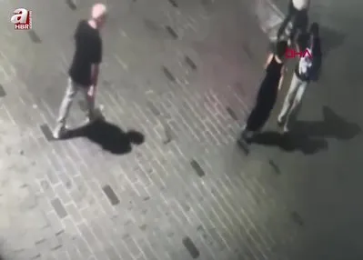 Taksim’deki gasp anı kameradaa