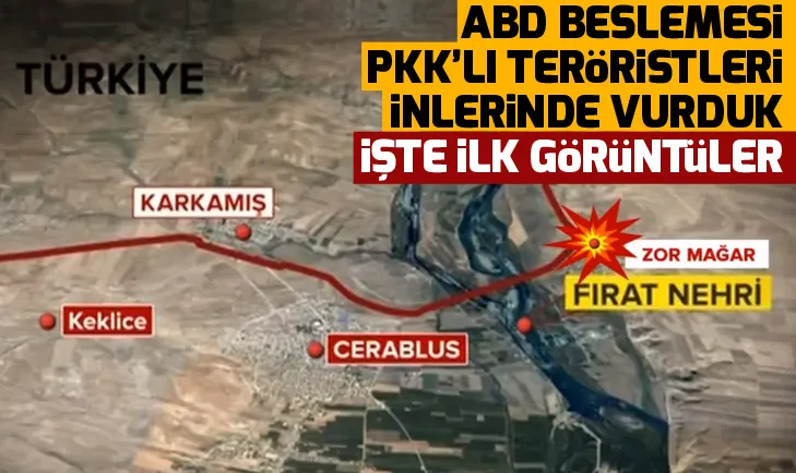 Fıratın doğusuna operasyon! İşte ilk görüntüler