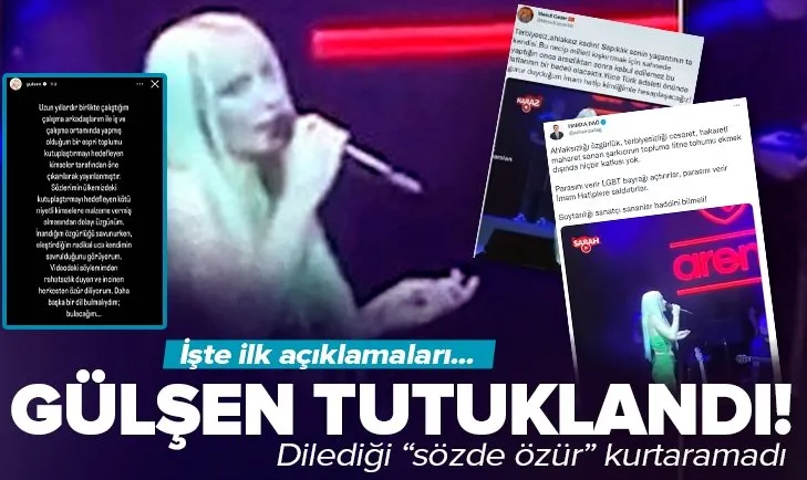 Şarkıcı Gülşen’den İmam Hatiplilere skandal hakaret: Sapıklığı oradan geliyor! Resmen tutuklandı! | Sosyal medyadan özür diledi