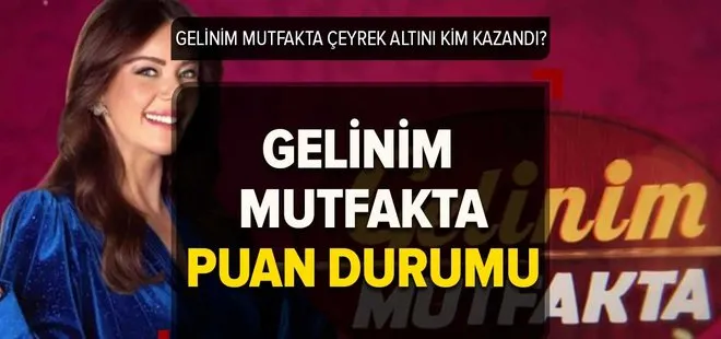 Gelinim Mutfakta kim birinci oldu, çeyrek altını kim kazandı? 28 Şubat PUAN DURUMU