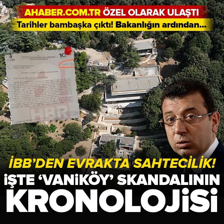 Vaniköy skandalında İBBden evrakta sahtecilik!