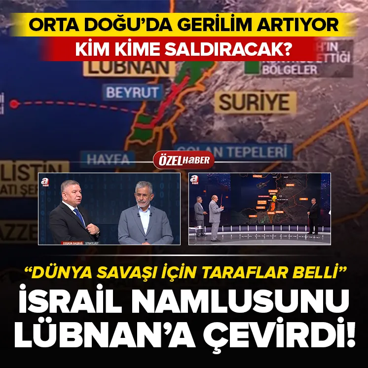 İsrail namlularını Lübnana çevirdi!