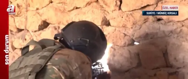 Terör mevzilerini görüntüleyen A Haber ekiplerine ateş açıldı