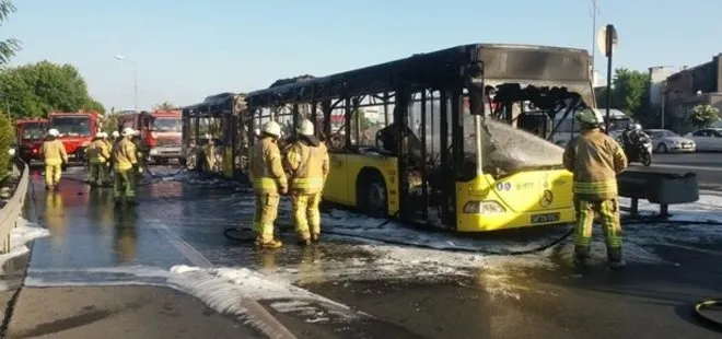 Bayrampaşa’da otobüs yanıyor! Olay yerine çok sayıda itfaiye ekibi sevk edildi