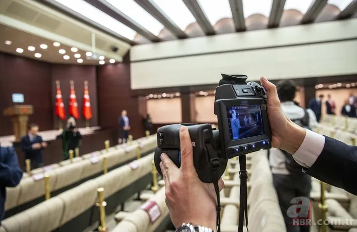 Başkan Erdoğan’ın basın toplantısı öncesinde koronavirüs tedbirleri