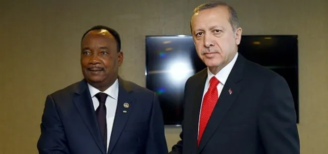 Son dakika: Başkan Erdoğan Nijer Cumhurbaşkanı Issoufou ile görüştü