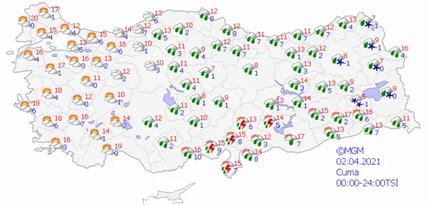 Bahar ne zaman gelecek? Havalar ne zaman ısınacak? İstanbul Ankara ve İzmir'e ait 3 günlük hava durumu tahmini... - 8