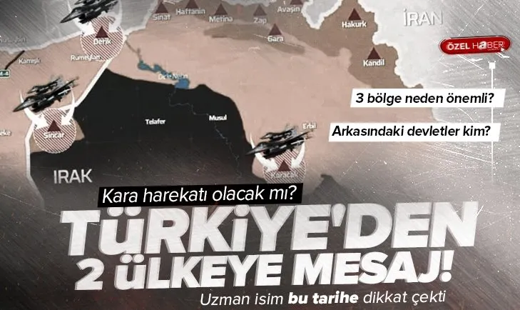 Derik, Sincar ve Karacak’ta belirlenen hedefler vuruldu! Üç bölge PKK için neden önemli?