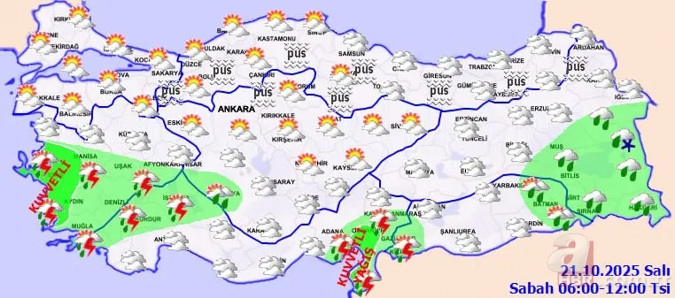 Yağmur, sis, kar hepsi geliyor! Meteoroloji’den kuvvetli sağanak uyarısı: 9 il için sarı kod, sıcaklıklar düşüşte! 13