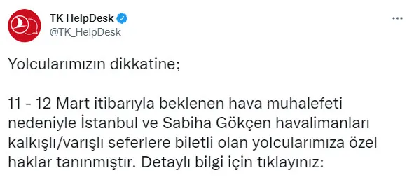 Son dakika: THY kar nedeniyle 180 seferi iptal etti! İşte iptal olan THY seferleri - 4