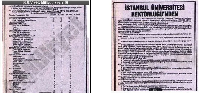 imamoglunun-diploma-skandali-ilk-kez-2019da-ortaya-cikti-gazeteci-kenan-kiran-kaleme-almisti-osymden-habersiz-1742323652954.jpg İstanbul Üniversitesi'ne ait 1990 tarihli ek kontenjanla öğrenci alım şartlarını gösteren ilan | Ekran görüntüsü-ahaber.com.tr