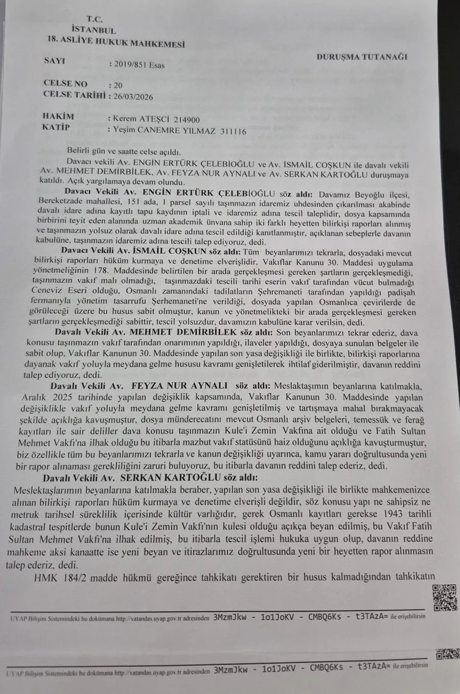 Galata Kulesi davasında karar! İBB’ye ret: Tartışma bitti - 1