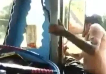 Akılalmaz olay! Direksiyonu bıraktı ve...