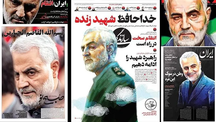 Kasım Süleymani suikastının ardından İran gazeteleri bu manşetlerle çıktı!