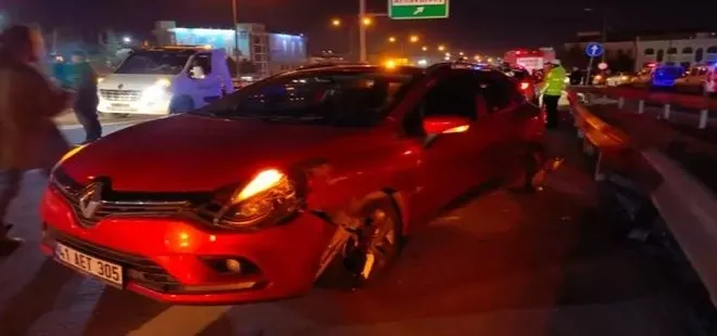 İstanbul-Gaziosmanpaşa TEM Otoyolu’nda bariyerler otomobile saplandı: 1 ölü, 1 yaralı