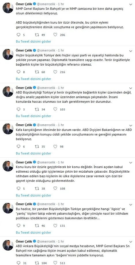 AK Parti’den ABD Büyükelçiliği’ne sert tepki