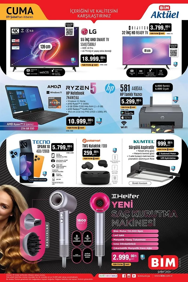 16 Şubat BİM aktüel ürünler kataloğu yayınlandı! Bu BİM indirim afişinde hangi ürünler ucuza satılacak?