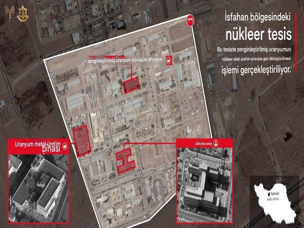 İSRAİL ORDUSU, İRAN’IN İSFAHAN BÖLGESİNDEKİ NÜKLEER TESİSE SALDIRDI