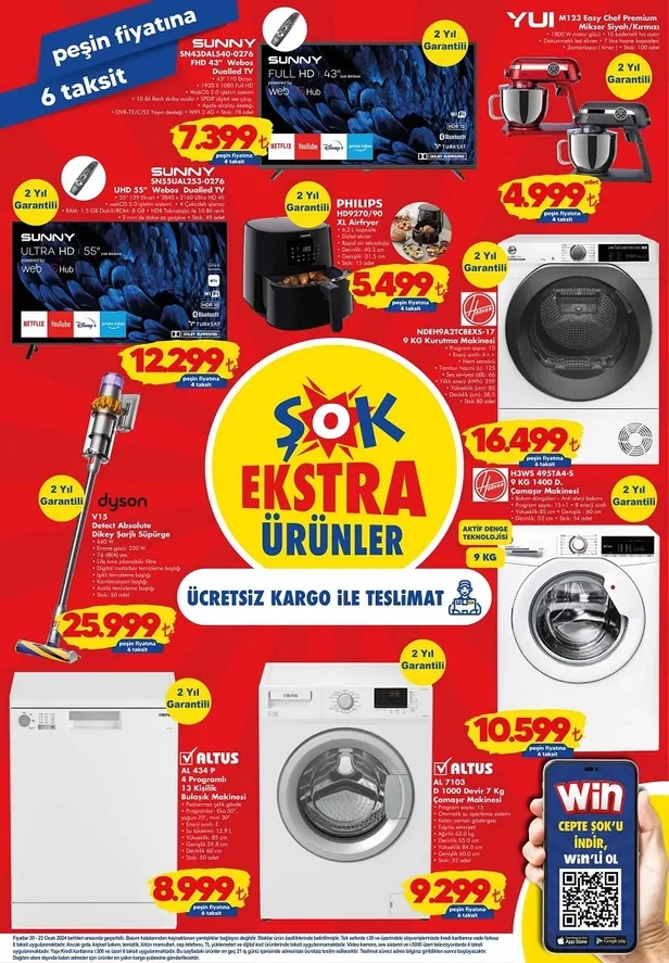 ŞOK’a Dyson süpürge geliyor! 20 Ocak ŞOK aktüel ürünler kataloğu: bu hafta peşin fiyatına 6 taksit fırsatı….