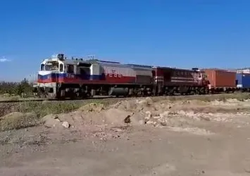 Çin'den gelen dev yük treni İzmit'te!