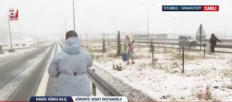 İstanbul’da yoğun kar! A Haber yağışın etkili olduğu ilçelerde 5