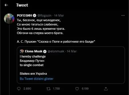Putin’i dövüşe çağıran Elon Musk’a Rusya’dan misilleme: Sen küçük şeytansın! Çeçen Lider Kadirov da düelloya katıldı