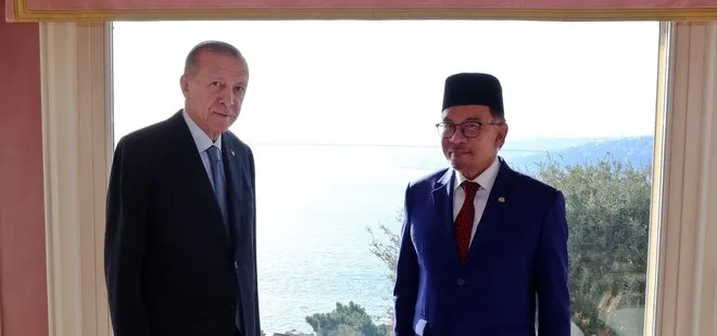 Başkan Erdoğan Malezya Başbakanı Enver İbrahim’i kabul etti