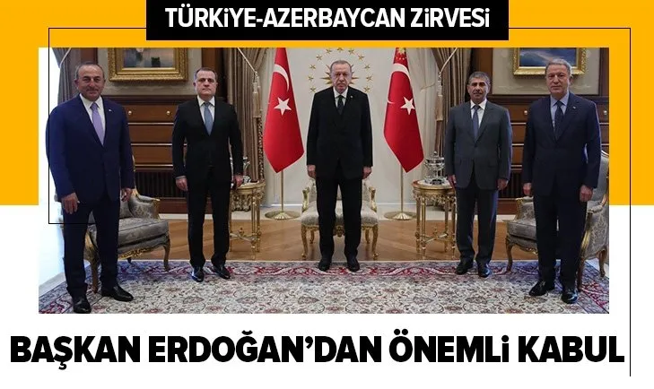 Başkan Erdoğan, Ceyhun Bayramov ile Zakir Hasanov’u kabul etti