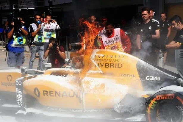 Formula 1’de yangın paniği