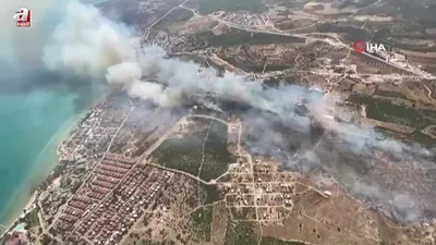 Didim’de makilik yangını