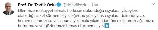 Son dakika haberi: Ellerdeki yaradan koronavirüs (Covid-19) bulaşır mı? Bilim Kurulu Üyesi Prof. Dr. Tevfik Özlü açıkladı - 7