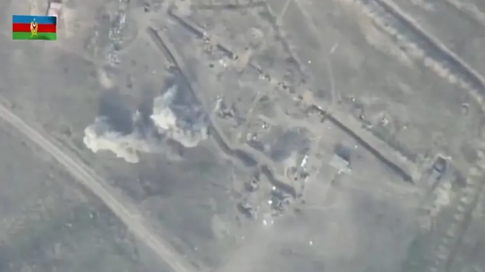 Azerbaycan ordusu Ermenistan ordusunun havan topu atış noktalarını imha etti