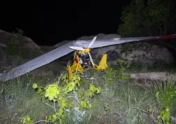Kapadokya semalarında korku dolu anlar! Microlight düştü: 2 yaralı